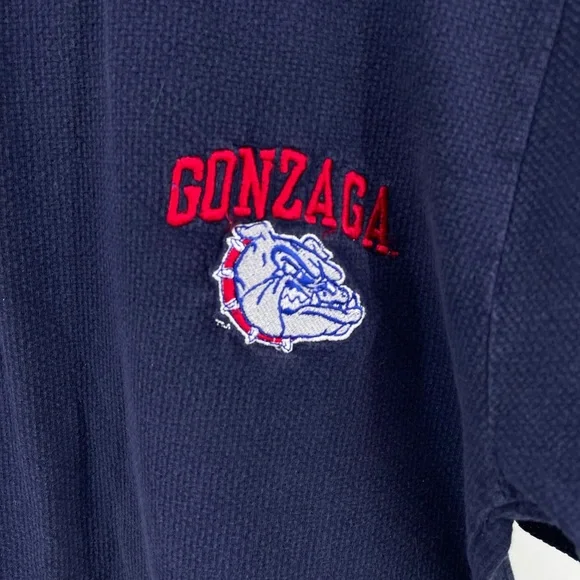 Gonzaga NCAA Sweet 16 Bulldogs Spokane Y2K Red Oak Mens Athletic Basketball T M - Picture 2 of 7